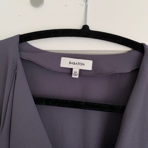 Aritzia Babaton Sherman Short Sleeve Wrap Top - Picture 3 of 4